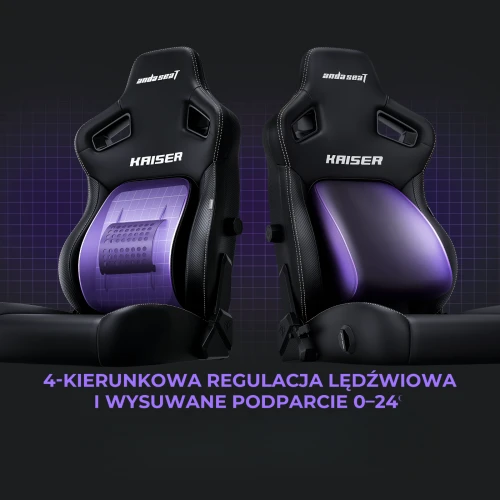Fotel Anda Seat Kaiser 4 L Dark Grey Materiałowy