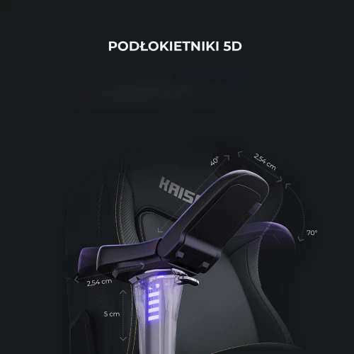 Fotel Anda Seat Kaiser 4 L Dark Grey Materiałowy