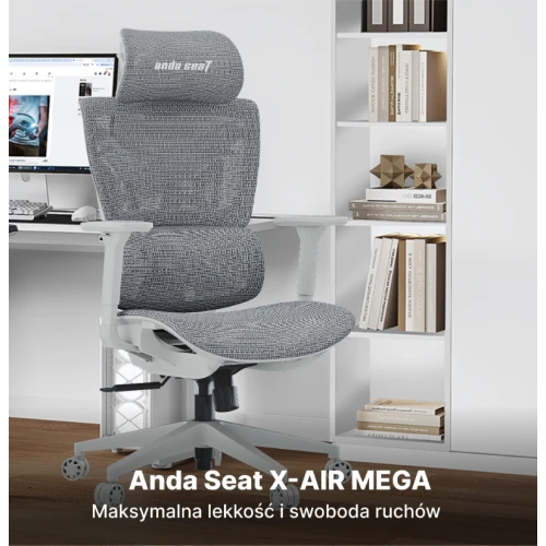 Fotel Anda Seat X-Air Mega Size XL Mesh Gray