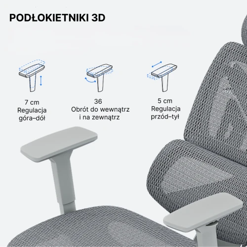Fotel Anda Seat X-Air Mega Size XL Mesh Gray