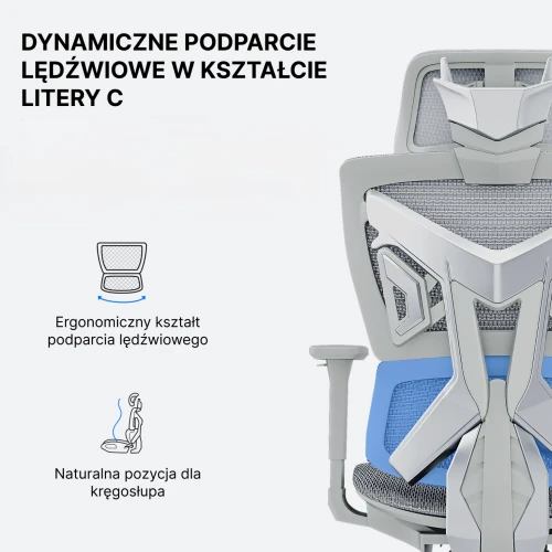 Fotel Anda Seat X-Air Mega Size XL Mesh Gray