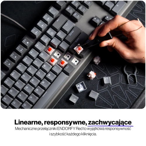 Klawiatura Endorfy Thock V2 RGB Red