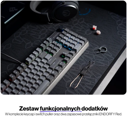 Klawiatura Endorfy Thock V2 RGB Red