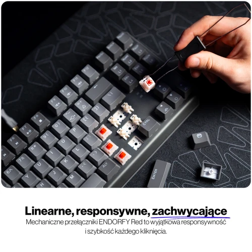 Klawiatura Endorfy Thock V2 TKL RGB Red
