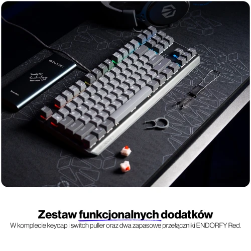Klawiatura Endorfy Thock V2 TKL RGB Red