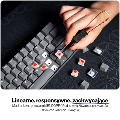 Klawiatura Endorfy Thock V2 Compact RGB Red