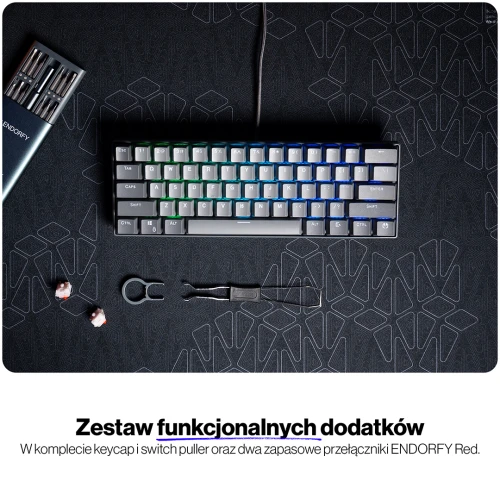Klawiatura Endorfy Thock V2 Compact RGB Red