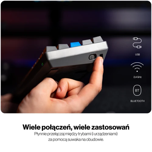 Klawiatura Endorfy Thock V2 Compact RGB Wireless Gateron Yellow
