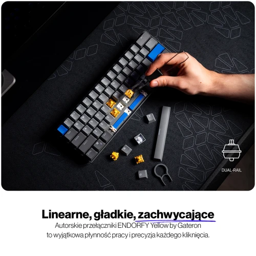 Klawiatura Endorfy Thock V2 Compact RGB Wireless Gateron Yellow
