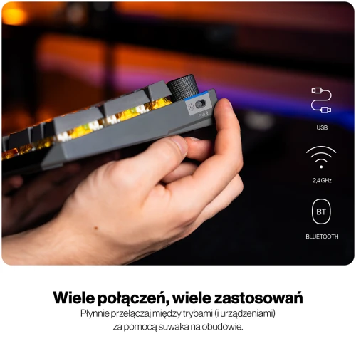 Klawiatura Endorfy Thock V2 RGB Wireless Gateron Yellow