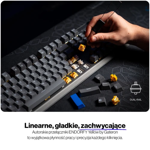 Klawiatura Endorfy Thock V2 RGB Wireless Gateron Yellow