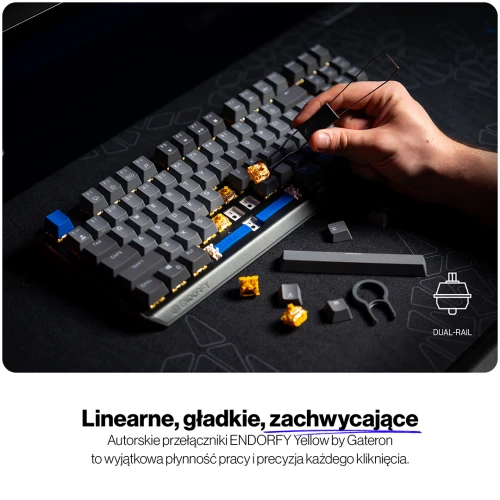 Klawiatura Endorfy Thock V2 TKL Wireless RGB Gateron Yellow
