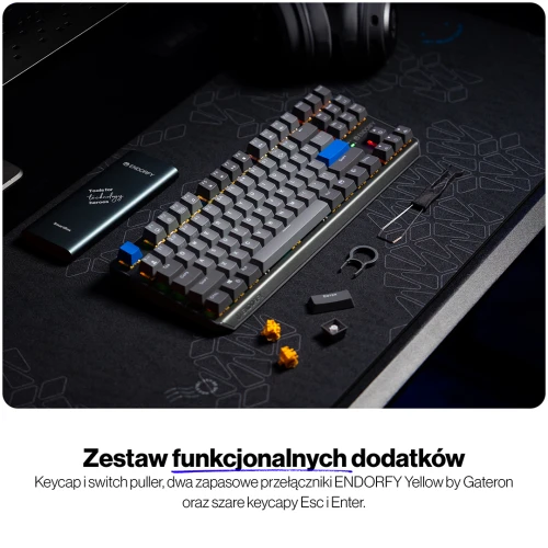 Klawiatura Endorfy Thock V2 TKL Wireless RGB Gateron Yellow