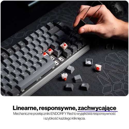 Klawiatura Endorfy Thock V2 75% RGB Red