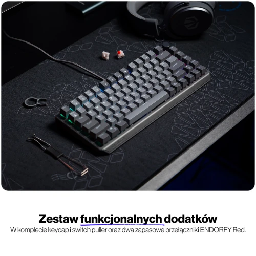 Klawiatura Endorfy Thock V2 75% RGB Red