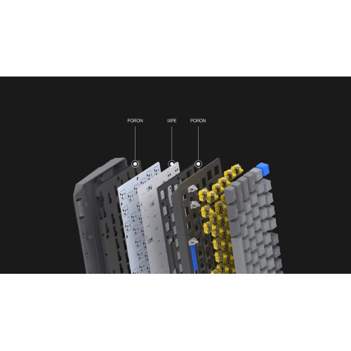 Klawiatura Endorfy Thock V2 75% Wireless RGB Gateron Yellow