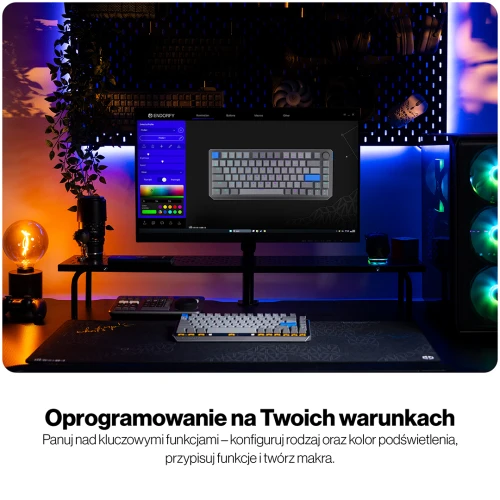 Klawiatura Endorfy Thock V2 75% Wireless RGB Gateron Yellow
