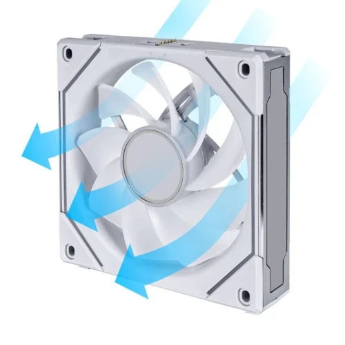 Wentylator Lian Li UNI FAN SL-INF 120 ARGB Reverse Blade PWM White - 120mm 3-pack z kontrolerem