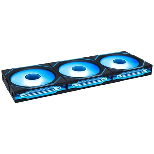Wentylator Lian Li UNI FAN SL-INF Wireless ARGB PWM Reverse Black - 120mm 3-pack z kontrolerem