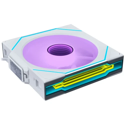 Wentylator Lian Li UNI FAN SL-INF Wireless ARGB PWM White - 120mm 3-pack z kontrolerem