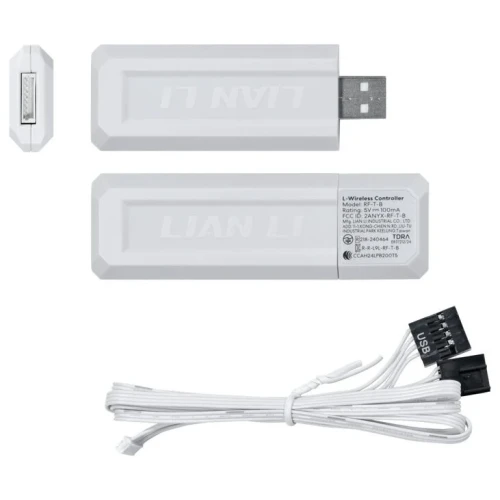 Wentylator Lian Li UNI FAN SL-INF Wireless ARGB PWM White - 120mm 3-pack z kontrolerem