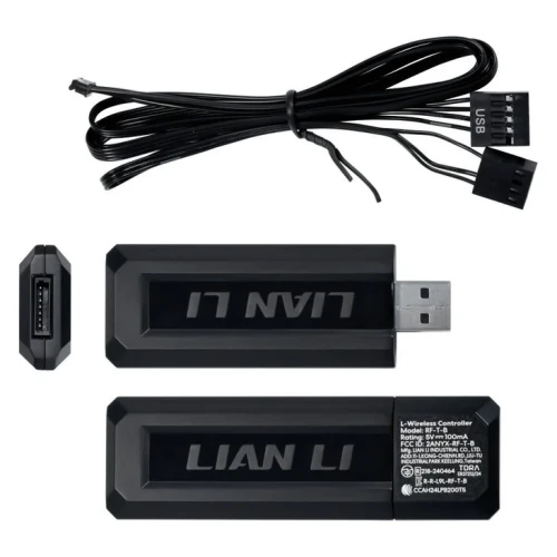 Wentylator Lian Li UNI FAN SL-INF Wireless ARGB PWM Black - 120mm 3-pack z kontrolerem