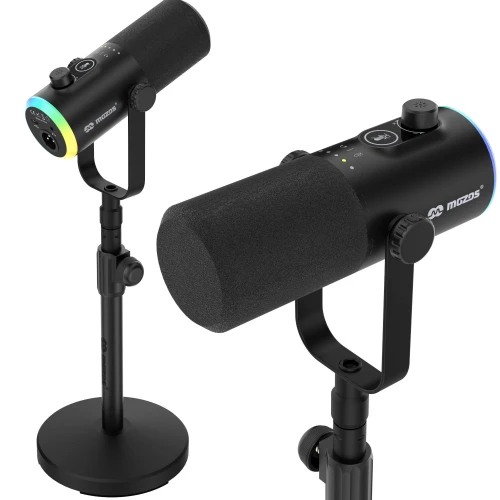 Mikrofon dynamiczny Mozos GM-ONE USB XLR RGB