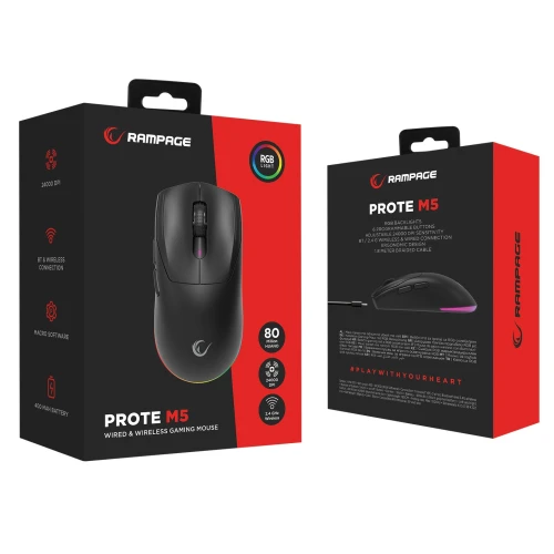 Mysz Rampage Prote M5 Wireless Black