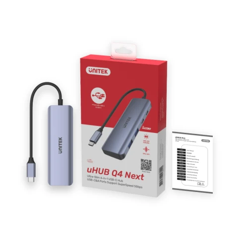 Hub Unitek USB-C 3.1, 2 x USB-A, 2 x USB-C, 5 Gbps