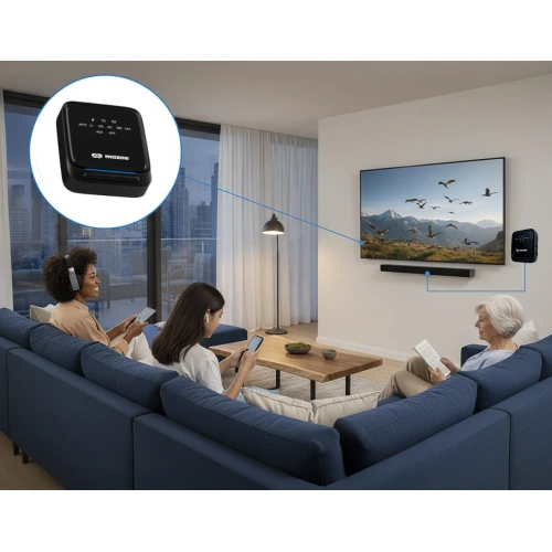 Transmiter Nadajnik Odbiornik MOZOS B3 Bluetooth 5.2 APT-X HD