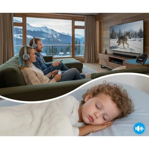 Transmiter Nadajnik Odbiornik MOZOS B3 Bluetooth 5.2 APT-X HD