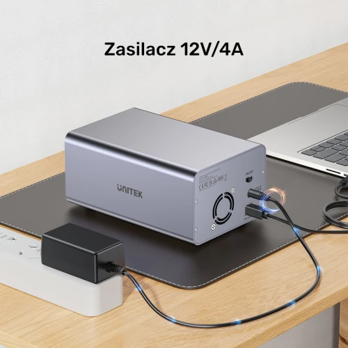 Kieszeń na dyski Unitek S1308A01-EU SATA 2,5''/3,5'' SATA HDD/SSD 40TB