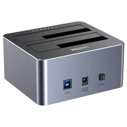 Stacja dokująca Unitek Y-3026GY01-EU HDD USB3.0 2x SATA 2,5''/3,5'' USB-C 5Gbps