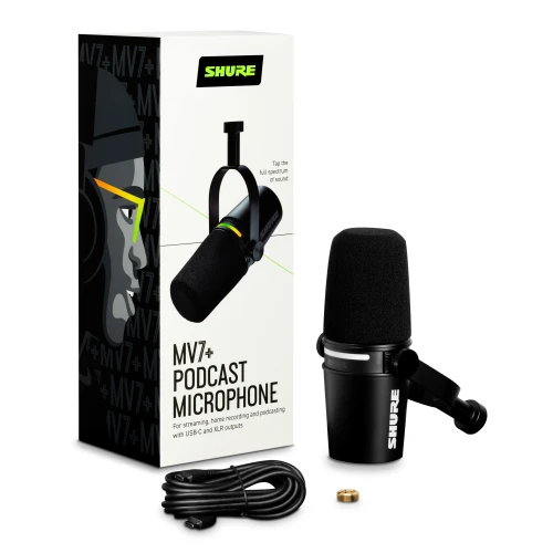 Mikrofon dynamiczny Shure MV7+K XLR/USB-C