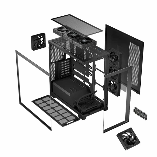 Obudowa Modecom Volcano Stellar ARGB Midi 8F Black