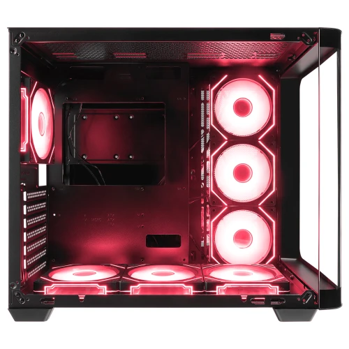 Obudowa Rampage Loopy RGB Infinity HUB Tempered Glass Black
