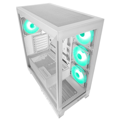 Obudowa Rampage Hydra V2 Tempered Glass White