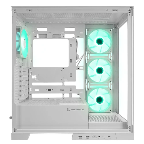 Obudowa Rampage Hydra V2 Tempered Glass White