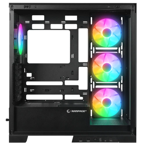 Obudowa Rampage Hydra V2 Tempered Glass Black
