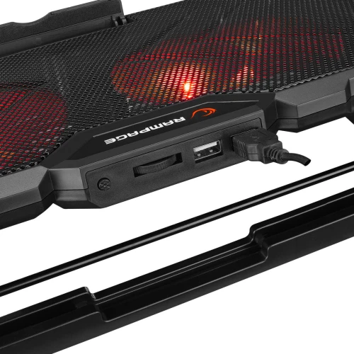 Podstawka chłodząca do laptopa Rampage Claw RGB 5-17”