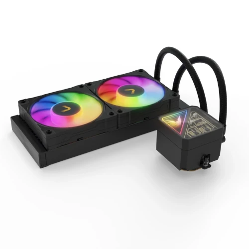 Chłodzenie wodne AIO Valkyrie V240 Lite ARGB Black (VK-AIOVL240B)