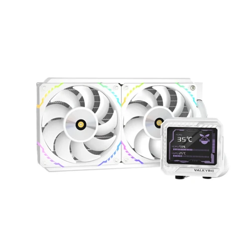 Chłodzenie wodne AIO Valkyrie V240 LCD White (VK-AIOV240W)