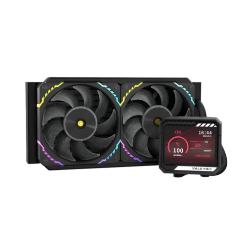 Chłodzenie wodne AIO Valkyrie V240 LCD Black (VK-AIOV240B)