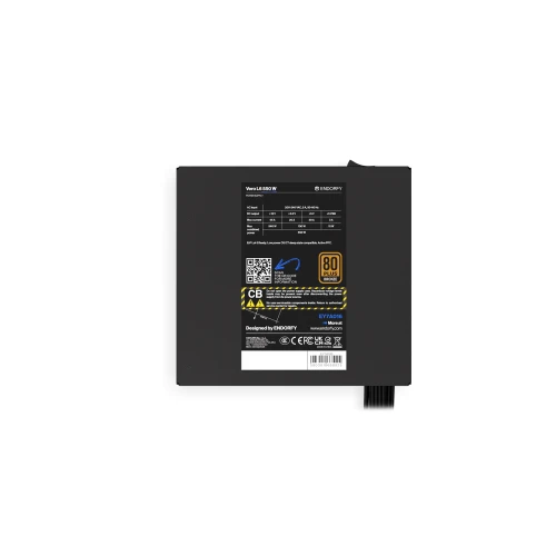 Zasilacz ENDORFY Vero L6 550W ATX 3.1 80Plus Bronze Cybenetics Silver