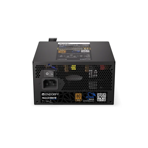 Zasilacz ENDORFY Vero L6 550W ATX 3.1 80Plus Bronze Cybenetics Silver