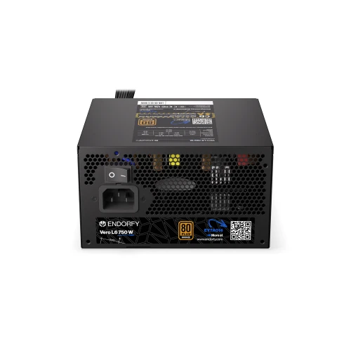 Zasilacz ENDORFY Vero L6 750W ATX 3.1 80Plus Bronze Cybenetics Silver