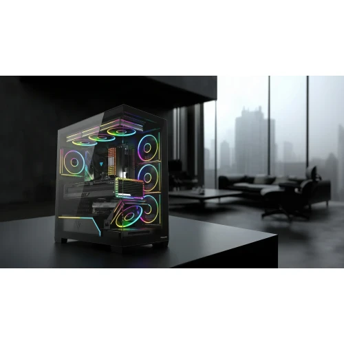 Obudowa Modecom Volcano Stellar Plus ARGB Midi 8F Black