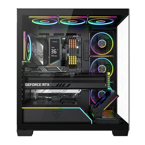 Obudowa Modecom Volcano Stellar Plus ARGB Midi 8F Black