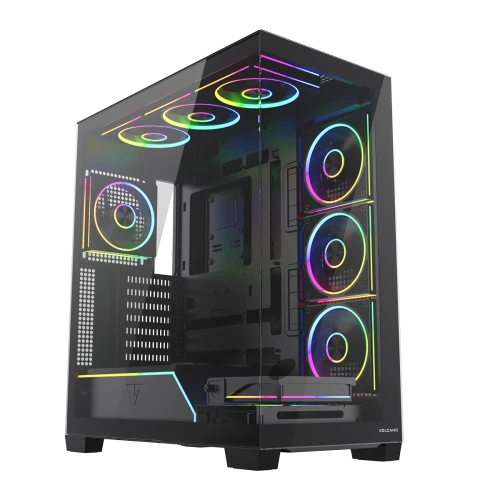 Obudowa Modecom Volcano Stellar Plus ARGB Midi 8F Black