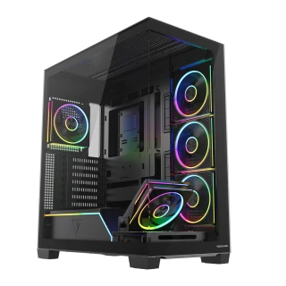 Obudowa Modecom Volcano Stellar Plus ARGB Midi 5F Black